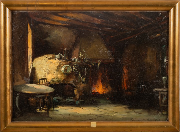 Kjøkkeninteriør, 1862