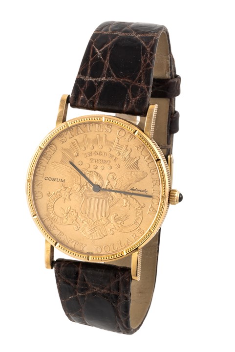 Coin Watch 20$ 1876, automatic
