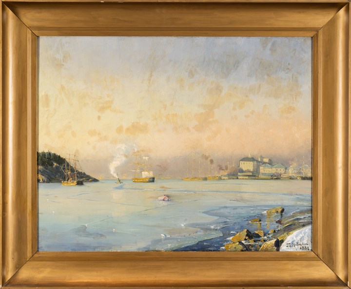 Vinter ved Sørenga, 1888