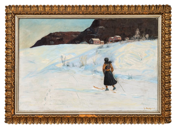 Vinter med skiløperske