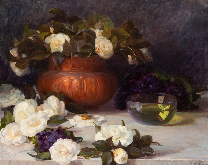 Stileben med blomster