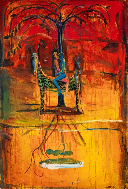 Ridende par, 1986