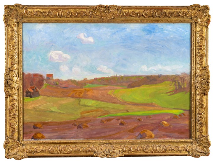 "Vaar/ Fra Bjerke i Sandvika"