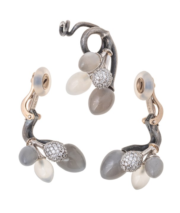 Smykkesett stener og diamanter