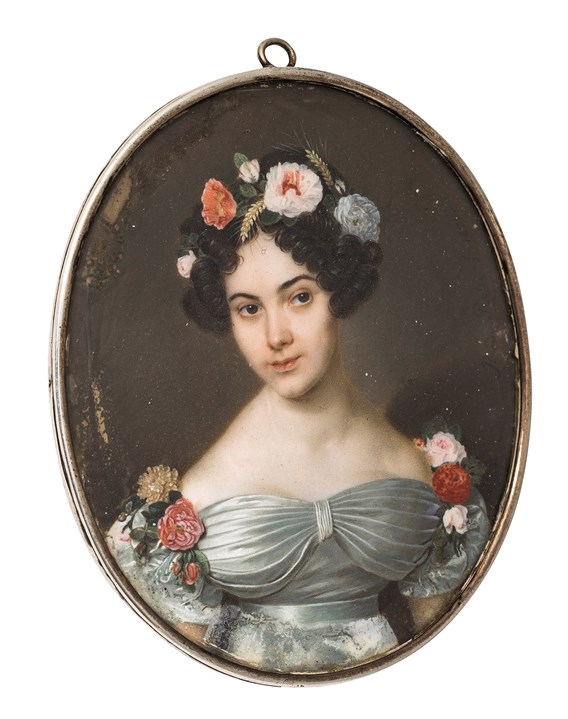 Miniatyrportrett av grevinne Olga Alexandrovna Orlova, 1825
