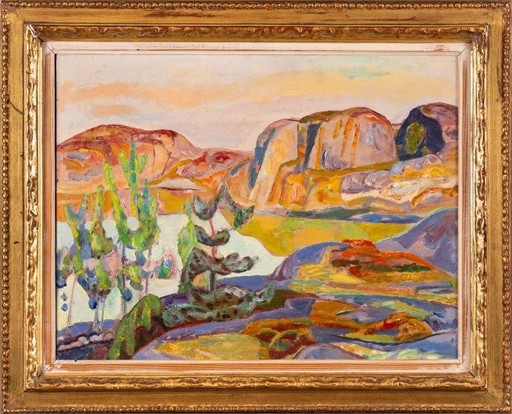 Kveldssol over Runsholmen, Justøy, 1955