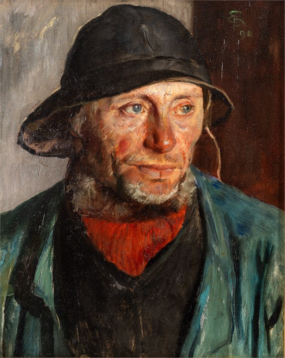"Portrett av en fisker" 1890
