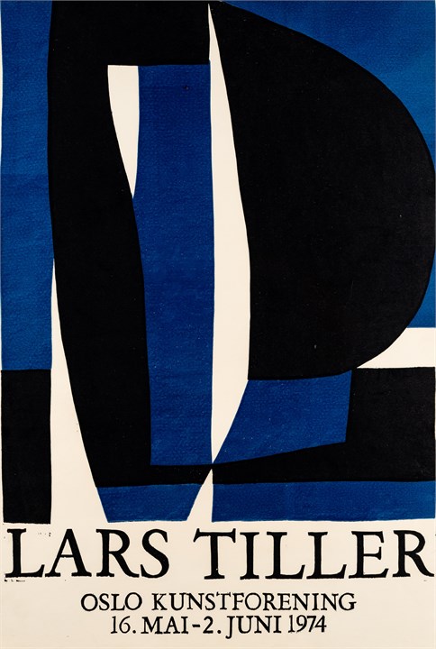 Utstillingsplakat Lars Tiller 1974