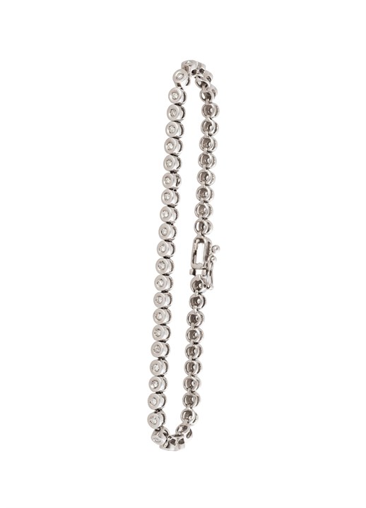 Tennisarmbånd med diamanter