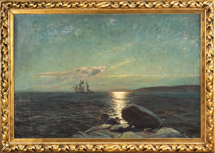 Seilskute i måneskinn