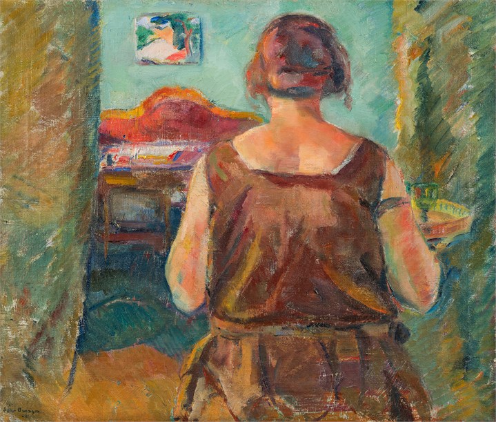 Kvinne i interiør, 1921