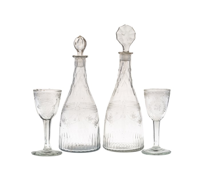 Et par karafler og et par vinglass