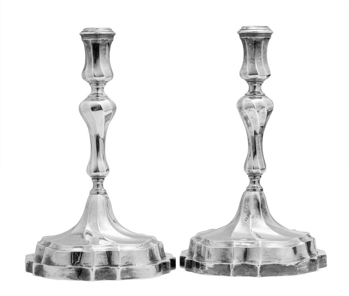 Et par Rokokko lysestaker