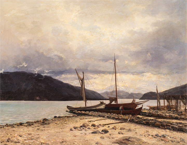 "Parti fra Strandvåg" 1887