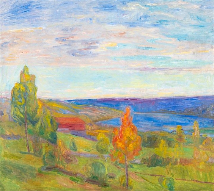 "Kveldsstemning Mjøsa" 1910