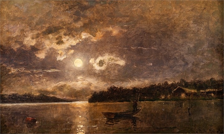 Fisker i måneskinn, 1890
