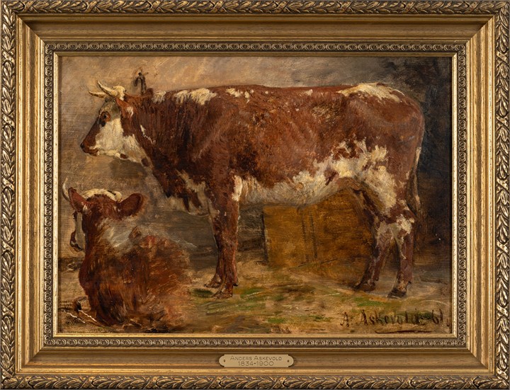 Studie av kuer, 1861
