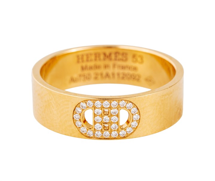 Ring - "Hermès H d'ancre"