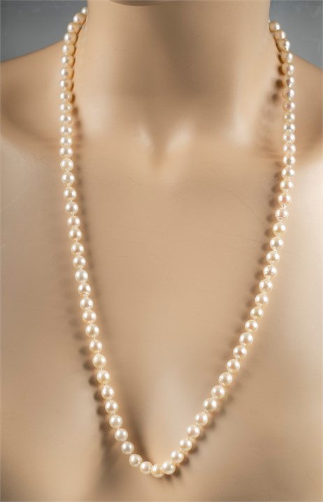 Perlecollier med ametyster