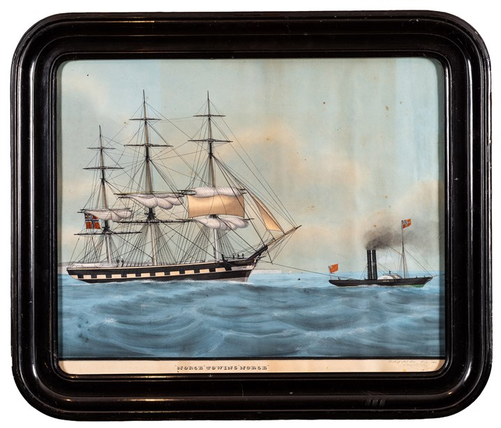 "Norge towing Norge" 1865