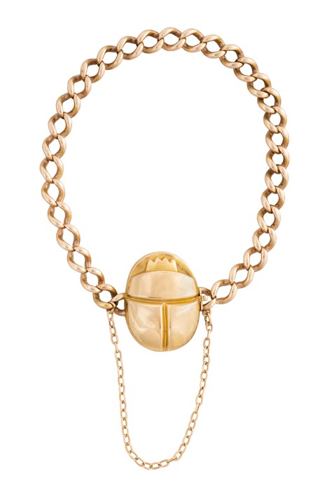 Armlenke med scarabé i gull