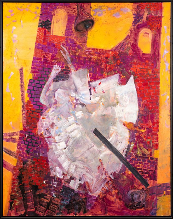 "Engel sprenger klokketårn" 2005