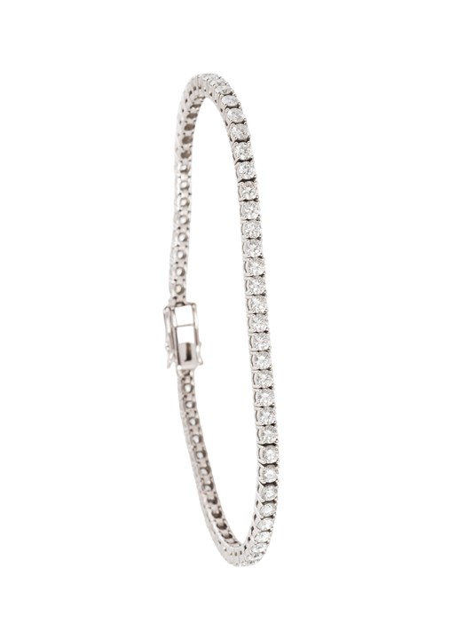 Tennisarmbånd med diamanter