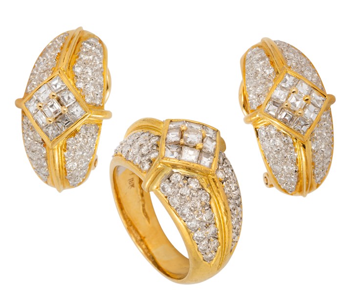 Coctailring og ørepynt