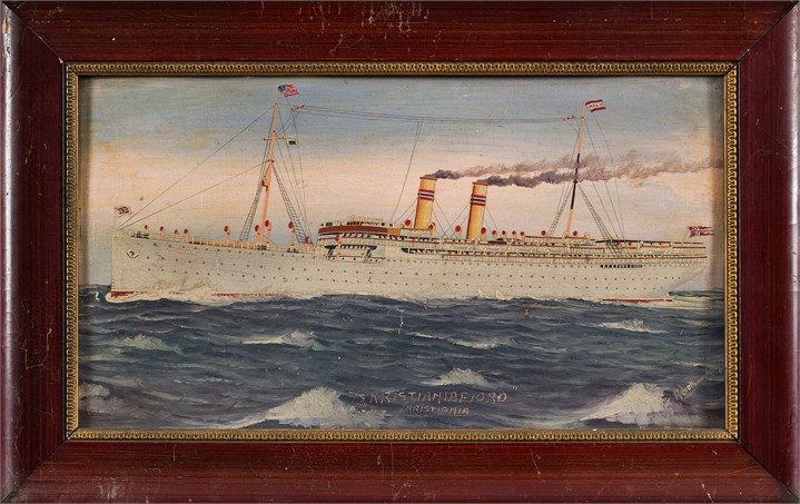 "DS Kristianiafjord" Den Norske Amerikalinje
