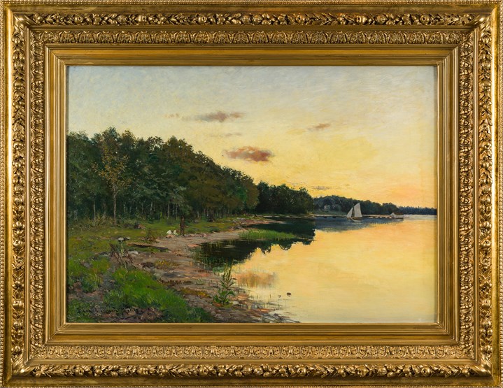 Aftenstemning ved stranden