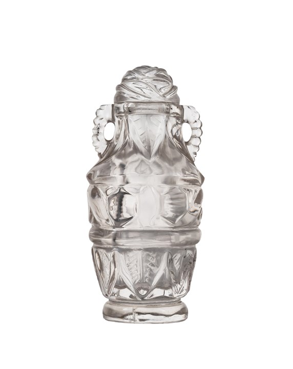 Lokkvase i bergkrystall