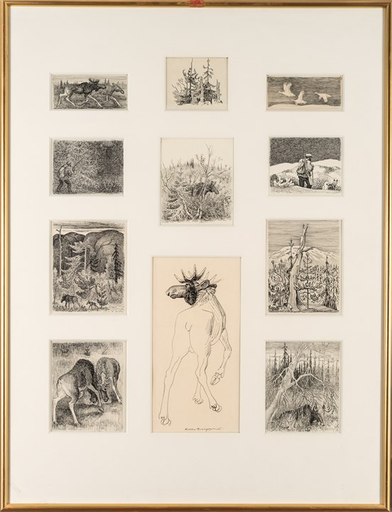 "Troll-elg illustrasjoner"