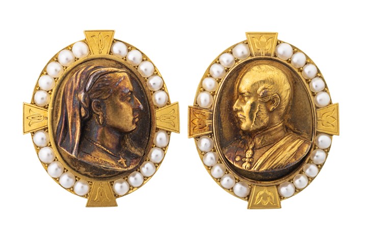 Et par gullspenner - gave fra dronning Victoria 