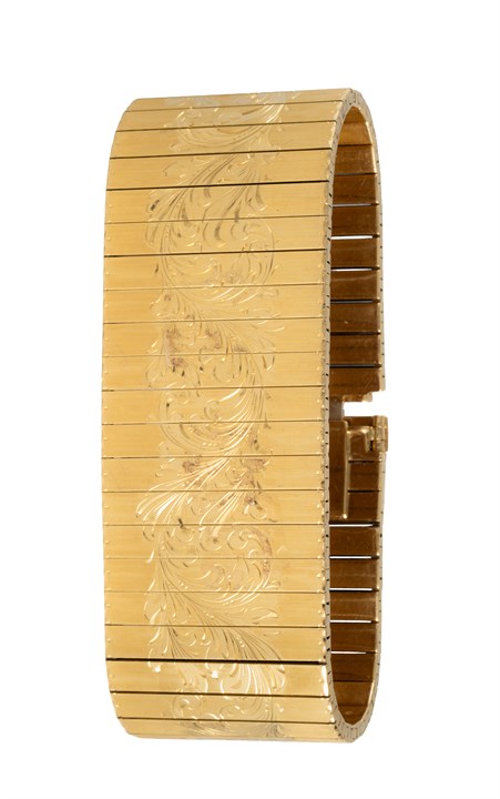 Armbånd i gull med sisselering