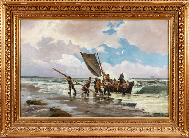 Fiskere går i land, Skagen