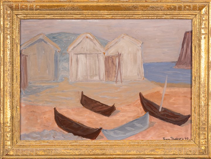 Båter og fiskeboder, 1940