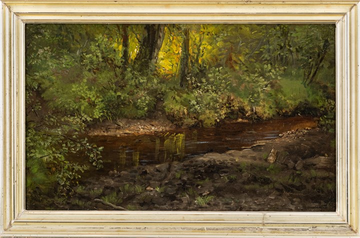 En bekk i skogen, 1875